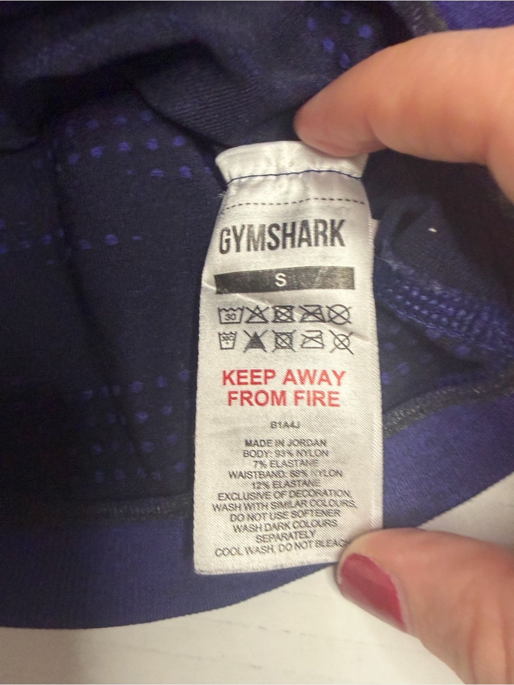 Gymshark Womens VITAL SEAMLESS SHORTS Cobalt Purple Small - Picture 3 of 3